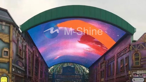 P10.4 outdoor transparent LED Sky display, Zhejiang Shaoxing, China