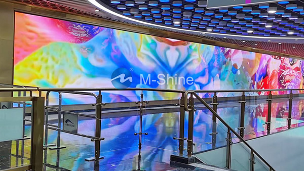 P3 circular LED display, Chengdu Subway station, China