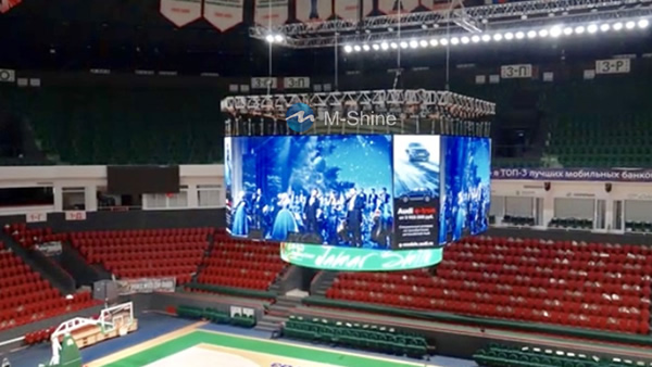 P4.81 indoor octagon LED display, stadium of Novosibirsk, Russia