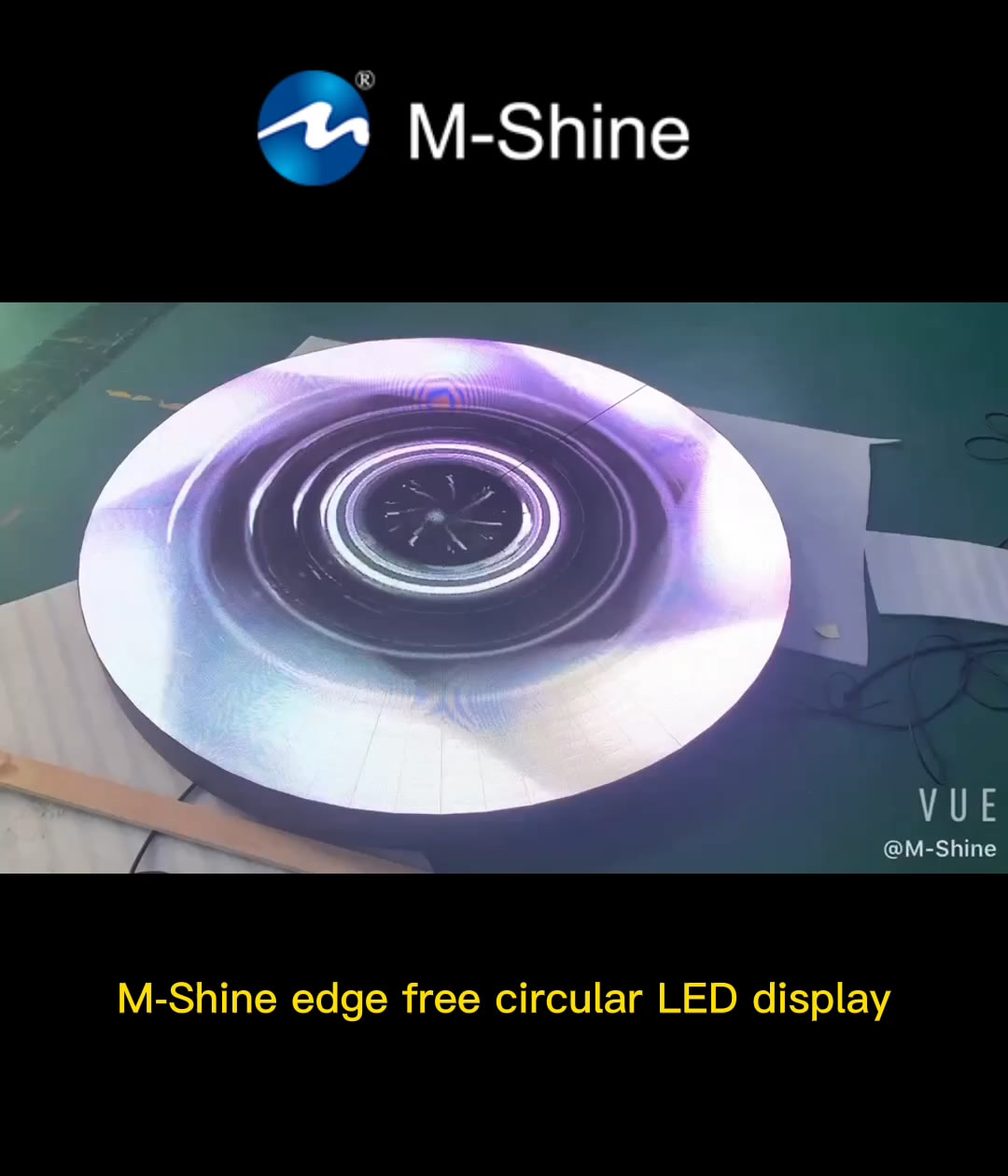 M-Shine edge free circular LED display