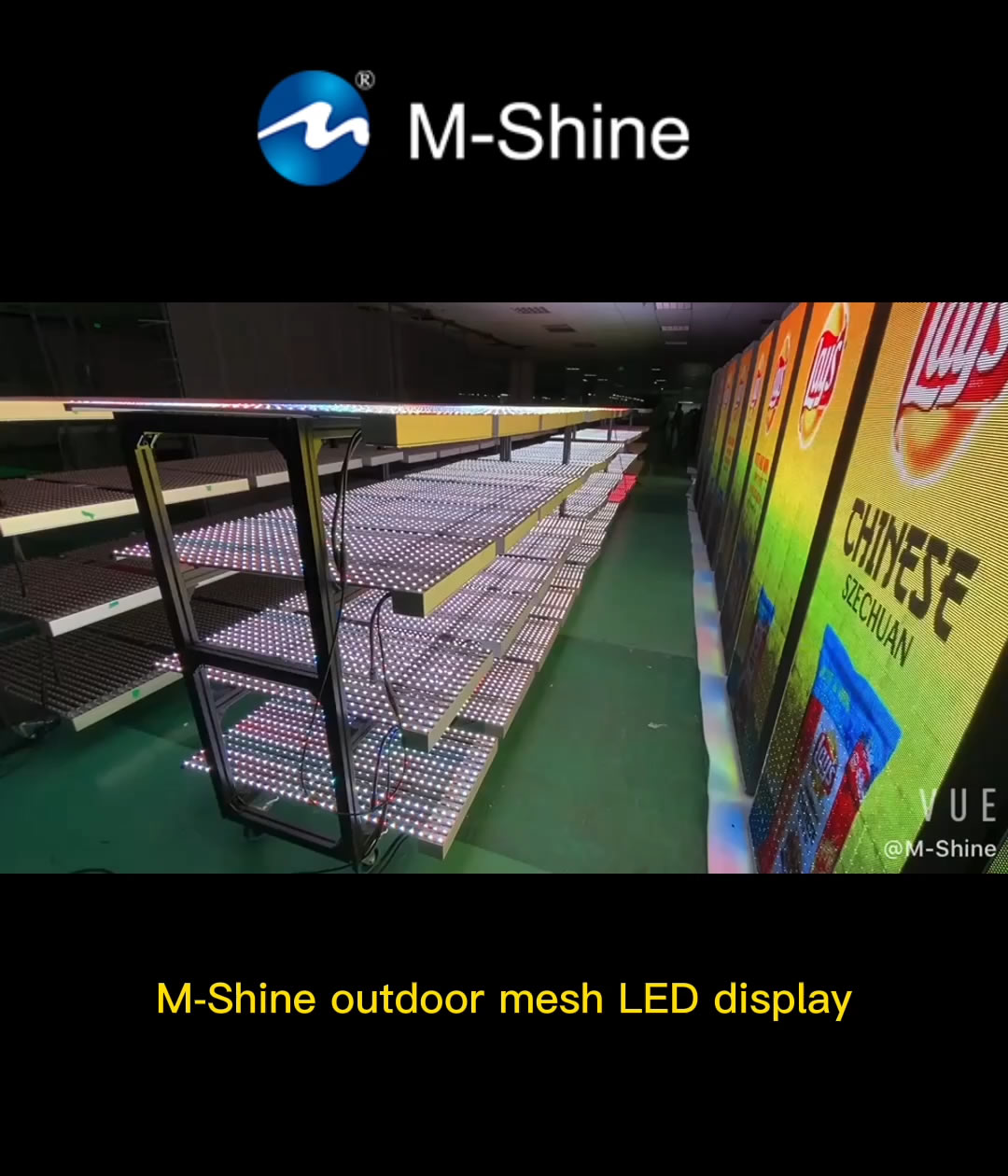 M-Shine outdoor mesh LED display